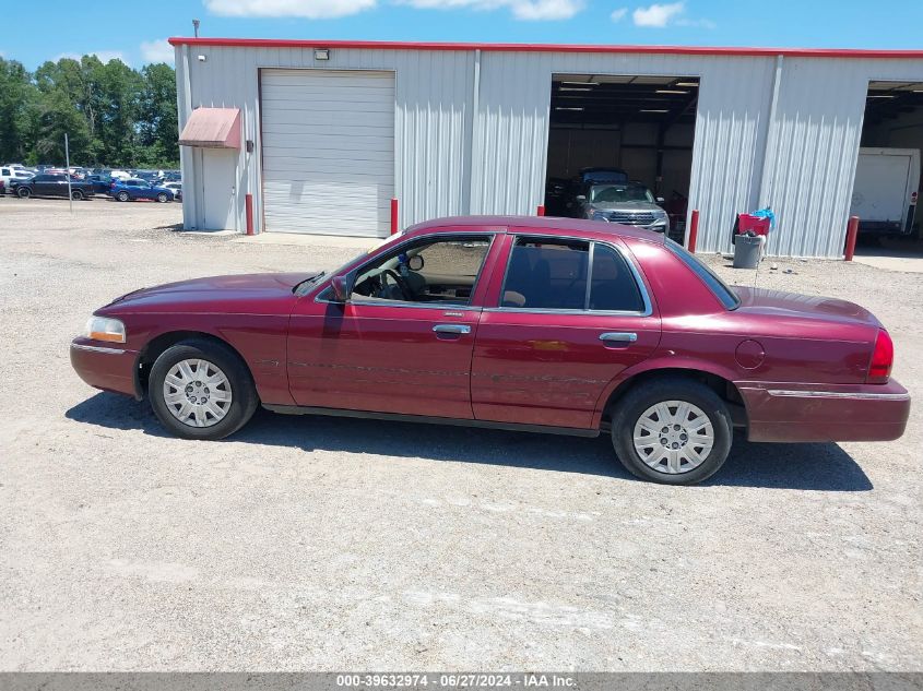 2005 Mercury Grand Marquis Gs VIN: 2MEFM74W55X639956 Lot: 39632974