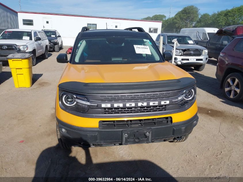 2022 Ford Bronco Sport Badlands VIN: 3FMCR9D94NRE11064 Lot: 39632984