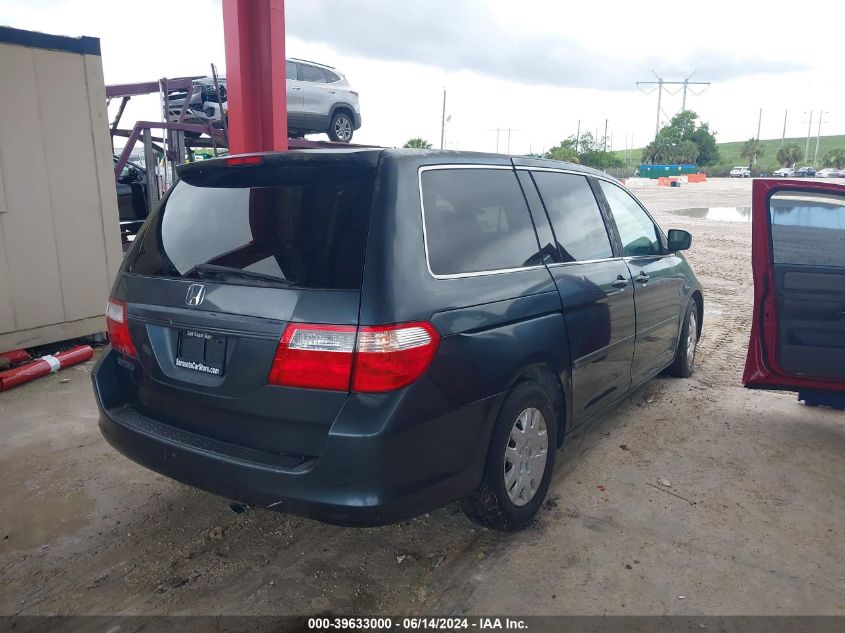 2006 Honda Odyssey Lx VIN: 5FNRL38256B119226 Lot: 39633000