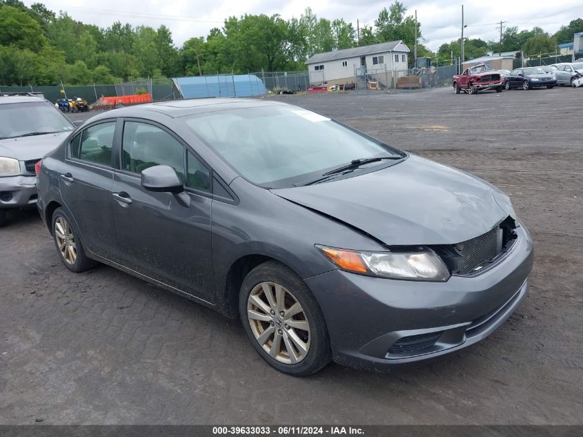 2012 Honda Civic Ex-L VIN: 19XFB2F9XCE31H340 Lot: 39633033