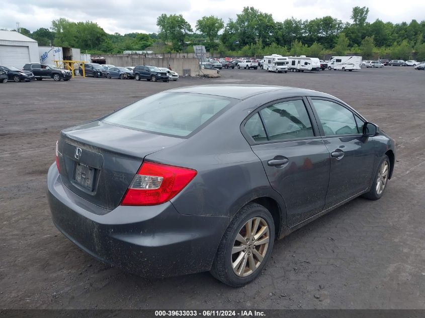 2012 Honda Civic Ex-L VIN: 19XFB2F9XCE31H340 Lot: 39633033