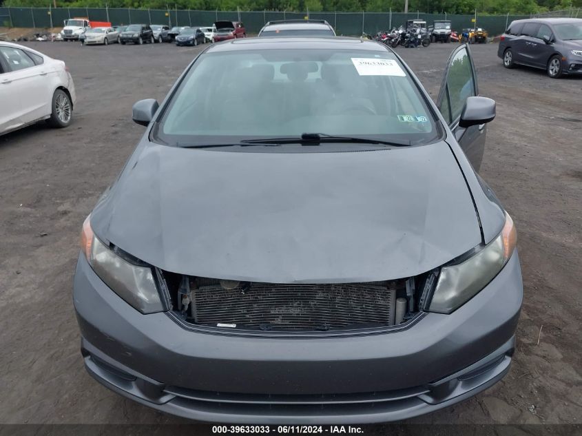 2012 Honda Civic Ex-L VIN: 19XFB2F9XCE31H340 Lot: 39633033