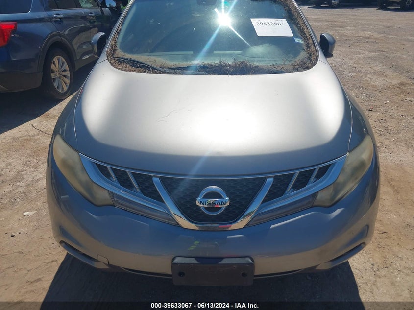 2012 Nissan Murano Sl VIN: JN8AZ1MU1CW101633 Lot: 39633067