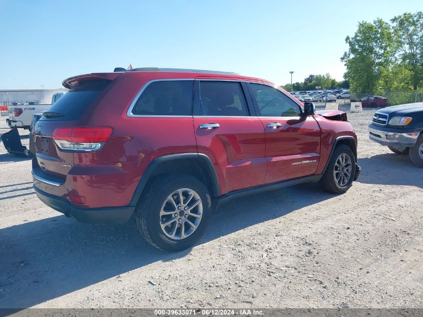 2014 Jeep Grand Cherokee Limited VIN: 1C4RJFBG7EC199393 Lot: 39633071