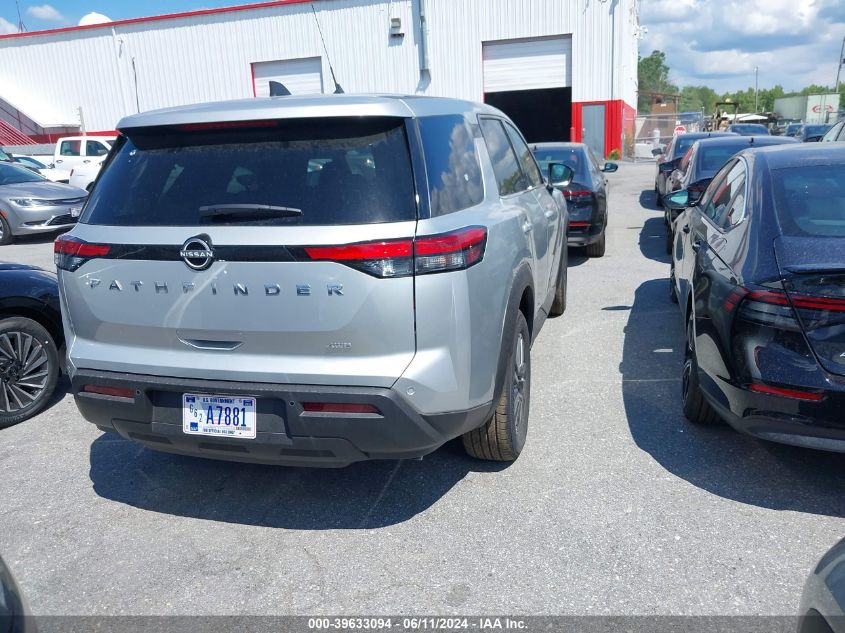 2024 Nissan Pathfinder S 4Wd VIN: 5N1DR3AC9RC252712 Lot: 39633094