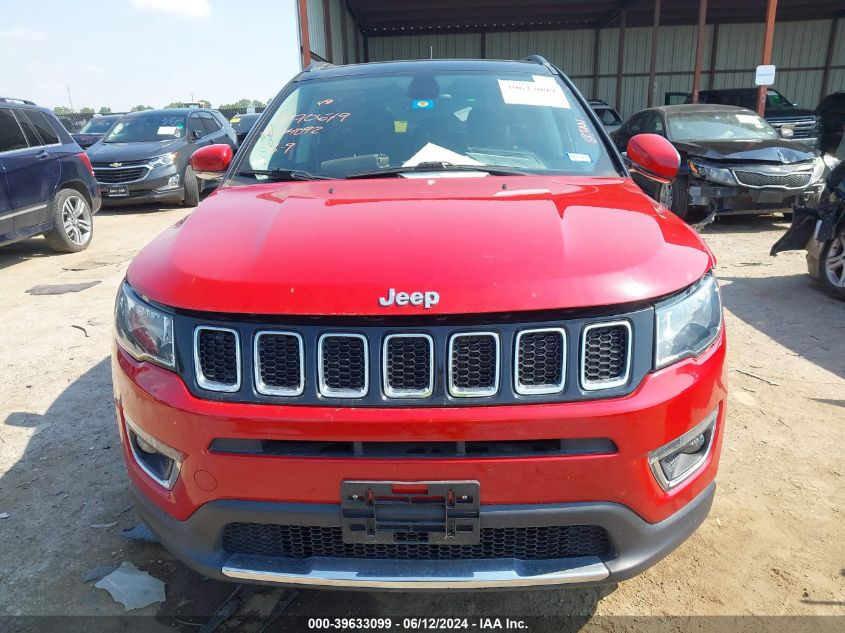 2018 Jeep Compass Limited 4X4 VIN: 3C4NJDCB6JT264092 Lot: 39633099