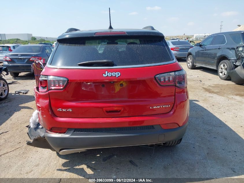 2018 Jeep Compass Limited 4X4 VIN: 3C4NJDCB6JT264092 Lot: 39633099