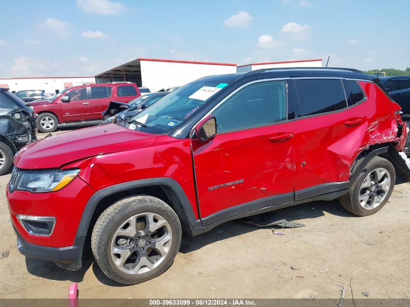 2018 Jeep Compass Limited 4X4 VIN: 3C4NJDCB6JT264092 Lot: 39633099