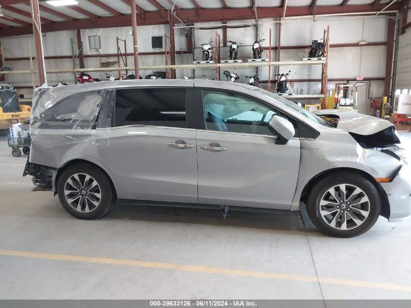 2022 Honda Odyssey Ex-L VIN: 5FNRL6H79NB060385 Lot: 39633126