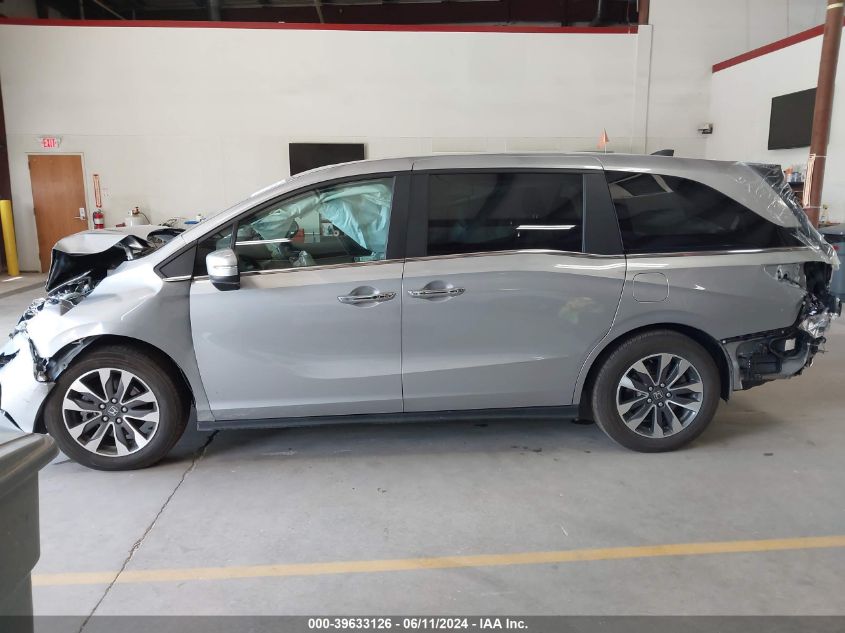 2022 Honda Odyssey Ex-L VIN: 5FNRL6H79NB060385 Lot: 39633126