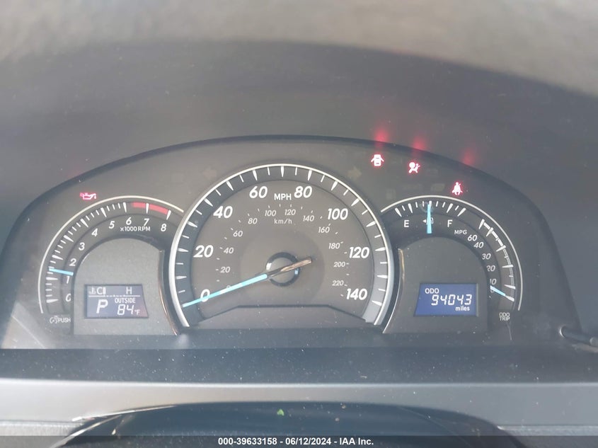 2012 Toyota Camry Le VIN: 4T1BF1FK5CU012997 Lot: 39633158