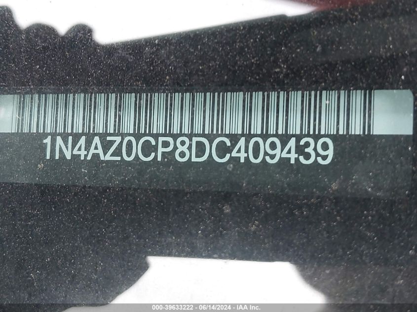 2013 Nissan Leaf Sl VIN: 1N4AZ0CP8DC409439 Lot: 39633222