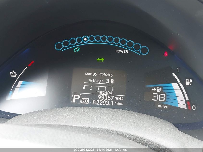 2013 Nissan Leaf Sl VIN: 1N4AZ0CP8DC409439 Lot: 39633222