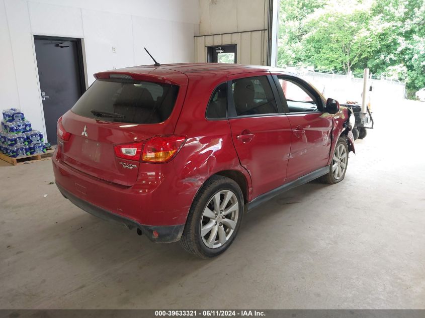 2014 Mitsubishi Outlander Sport Es VIN: 4A4AR3AU9EE021025 Lot: 39633321