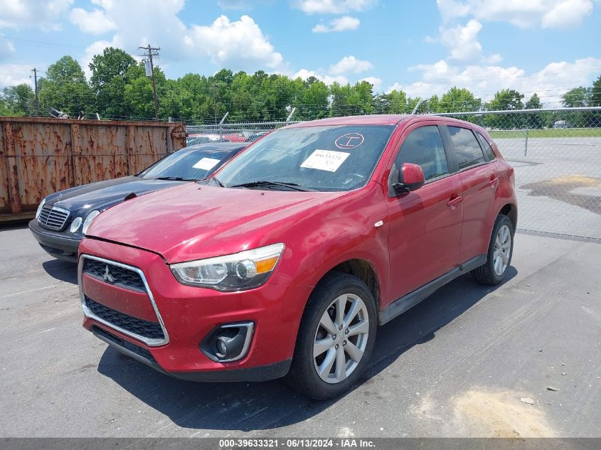 2014 Mitsubishi Outlander Sport Es VIN: 4A4AR3AU9EE021025 Lot: 39633321