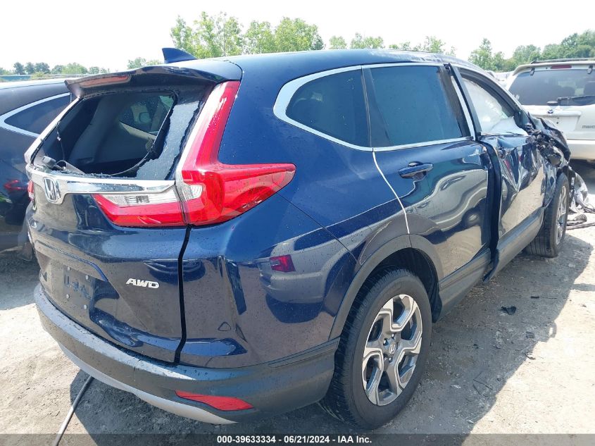 2019 Honda Cr-V Ex VIN: 2HKRW2H50KH628406 Lot: 39633334