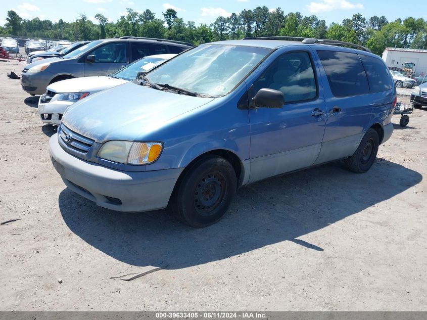 2001 Toyota Sienna Le VIN: 4T3ZF13C01U355037 Lot: 39633405