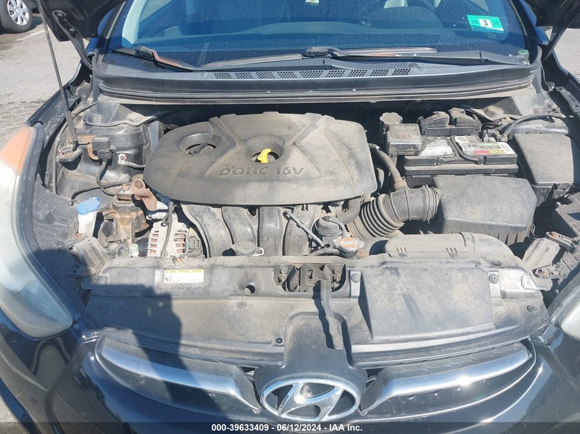 2012 Hyundai Elantra Limited VIN: 5NPDH4AE2CH150226 Lot: 39633409