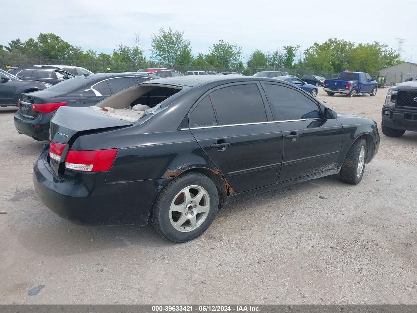 2006 Hyundai Sonata Gls VIN: 5NPEU46C86H078962 Lot: 39633421