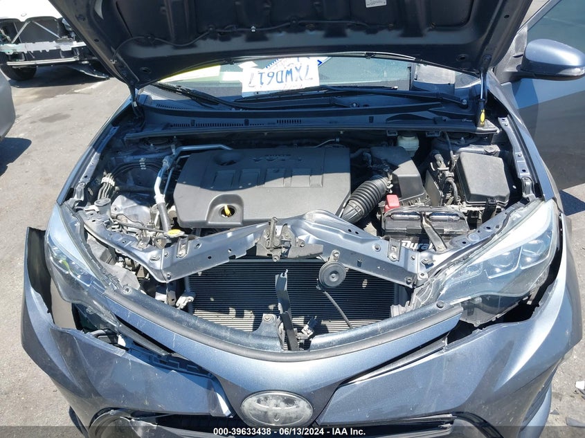 2017 Toyota Corolla Se VIN: 5YFBURHE2HP661757 Lot: 39633438