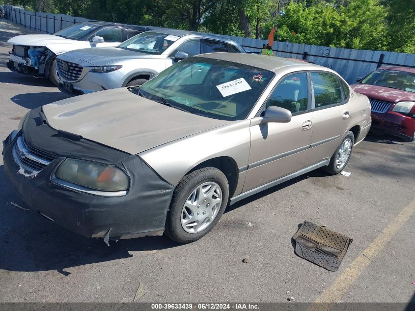 2002 Chevrolet Impala VIN: 2G1WF55E229153443 Lot: 39633439