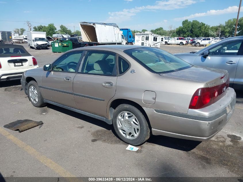 2002 Chevrolet Impala VIN: 2G1WF55E229153443 Lot: 39633439