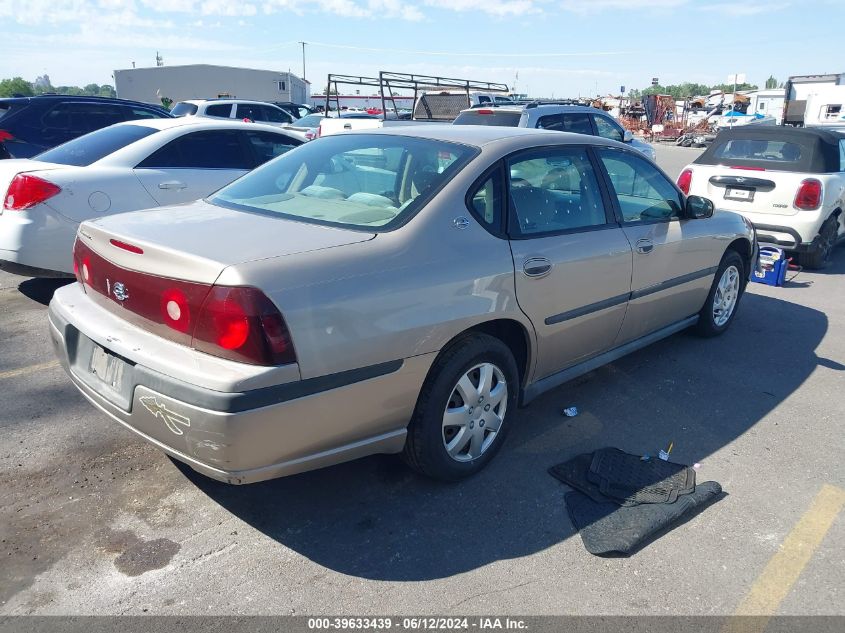 2002 Chevrolet Impala VIN: 2G1WF55E229153443 Lot: 39633439