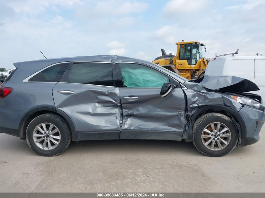 2020 Kia Sorento 2.4L L VIN: 5XYPG4A3XLG699078 Lot: 39633485