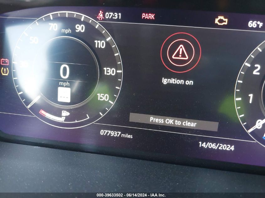 2018 Land Rover Range Rover 3.0L V6 Supercharged Hse VIN: SALGS2SV3JA510554 Lot: 39633502