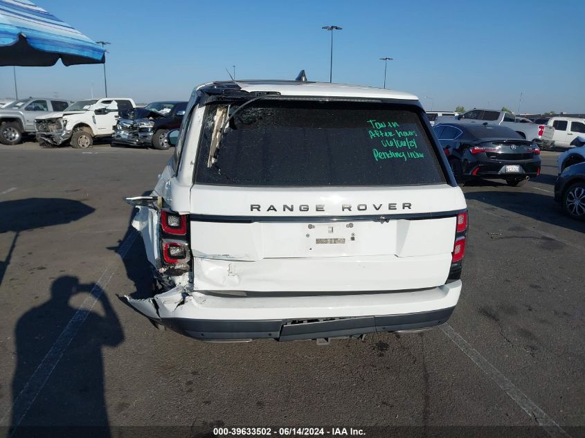 2018 Land Rover Range Rover 3.0L V6 Supercharged Hse VIN: SALGS2SV3JA510554 Lot: 39633502