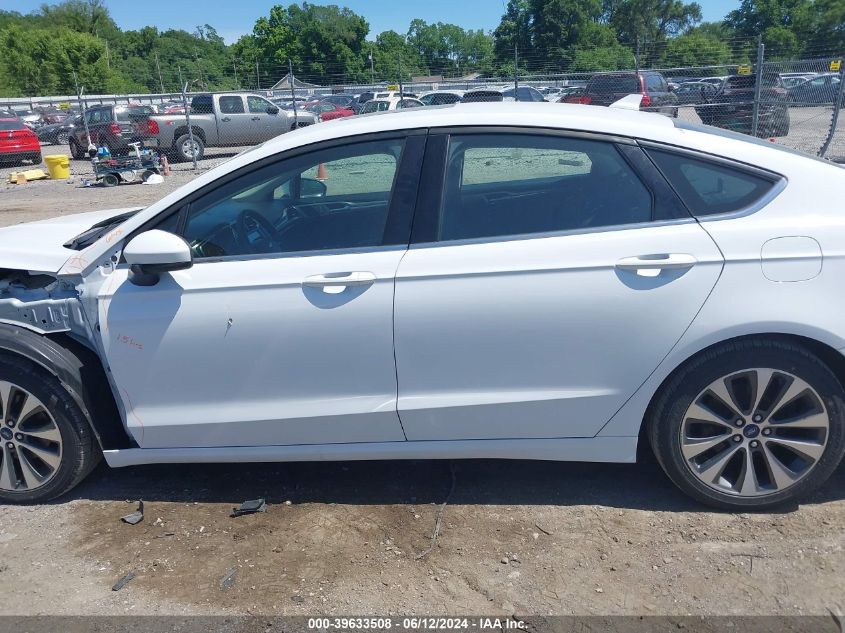 2019 Ford Fusion Se VIN: 3FA6P0T92KR254222 Lot: 39633508