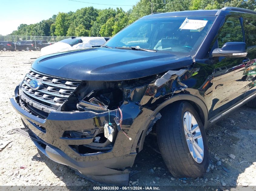 2016 Ford Explorer Xlt VIN: 1FM5K7DH0GGB91845 Lot: 39633530