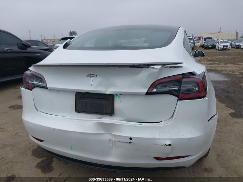 2021 Tesla Model 3 Standard Range Plus Rear-Wheel Drive VIN: 5YJ3E1EA7MF078871 Lot: 39633569