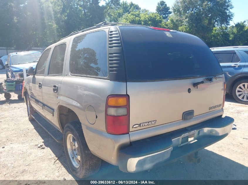 2001 Chevrolet Tahoe Ls VIN: 1GNEC13T81R219074 Lot: 39633612