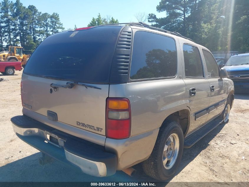 2001 Chevrolet Tahoe Ls VIN: 1GNEC13T81R219074 Lot: 39633612