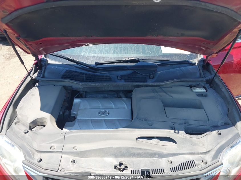 2010 Lexus Rx 350 VIN: 2T2BK1BA0AC050706 Lot: 39633717