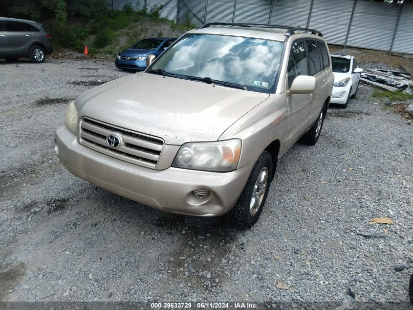 2006 Toyota Highlander V6 VIN: JTEDP21A760125890 Lot: 39633729