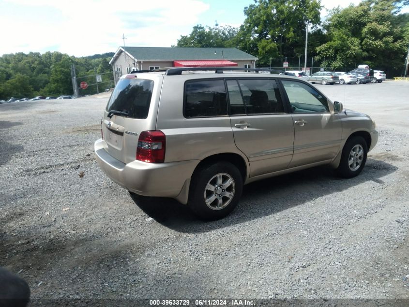 2006 Toyota Highlander V6 VIN: JTEDP21A760125890 Lot: 39633729