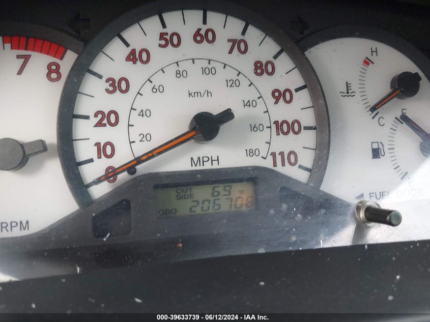 2003 Toyota Corolla S VIN: 2T1BR32EX3C078935 Lot: 39633739