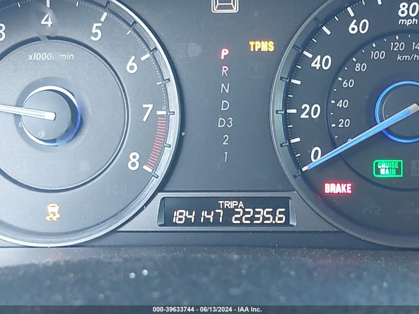 2012 Honda Crosstour 2.4 Ex-L VIN: 5J6TF3H56CL001339 Lot: 39633744