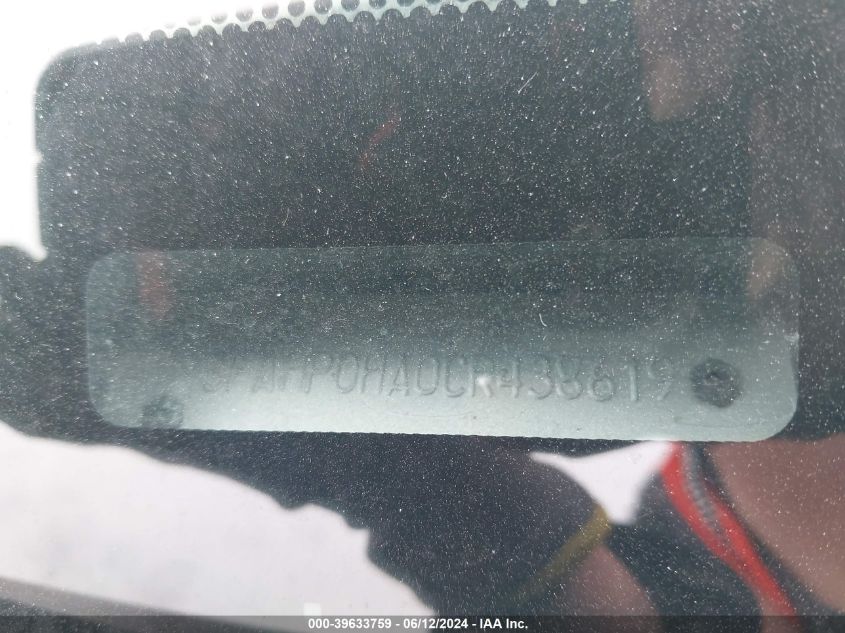 2012 Ford Fusion Se VIN: 3FAHP0HA0CR438619 Lot: 39633759