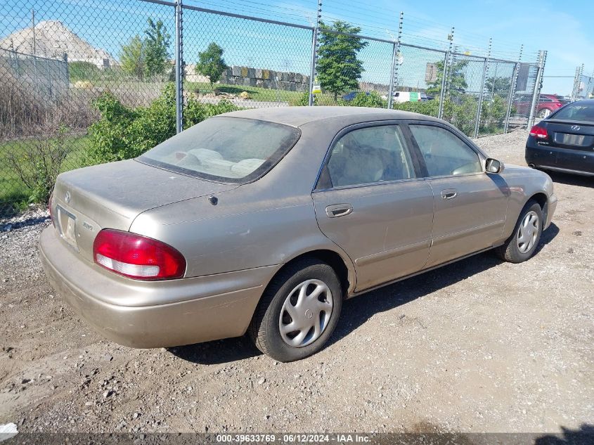 1999 Mazda 626 Es/Lx VIN: 1YVGF22C9X5845890 Lot: 39633769