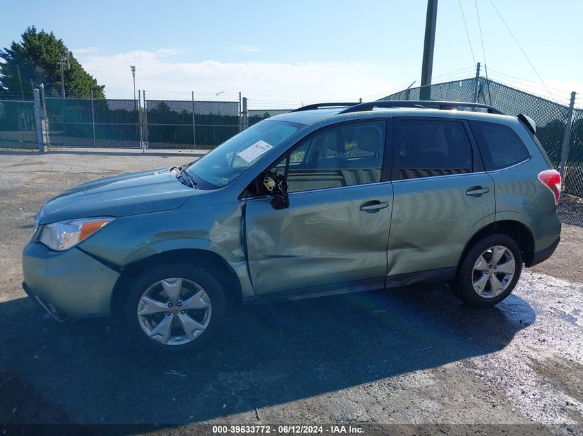 2016 Subaru Forester 2.5I Limited VIN: JF2SJAHC4GH439953 Lot: 39633772