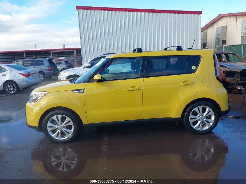 2015 Kia Soul + VIN: KNDJP3A5XF7133750 Lot: 39633775
