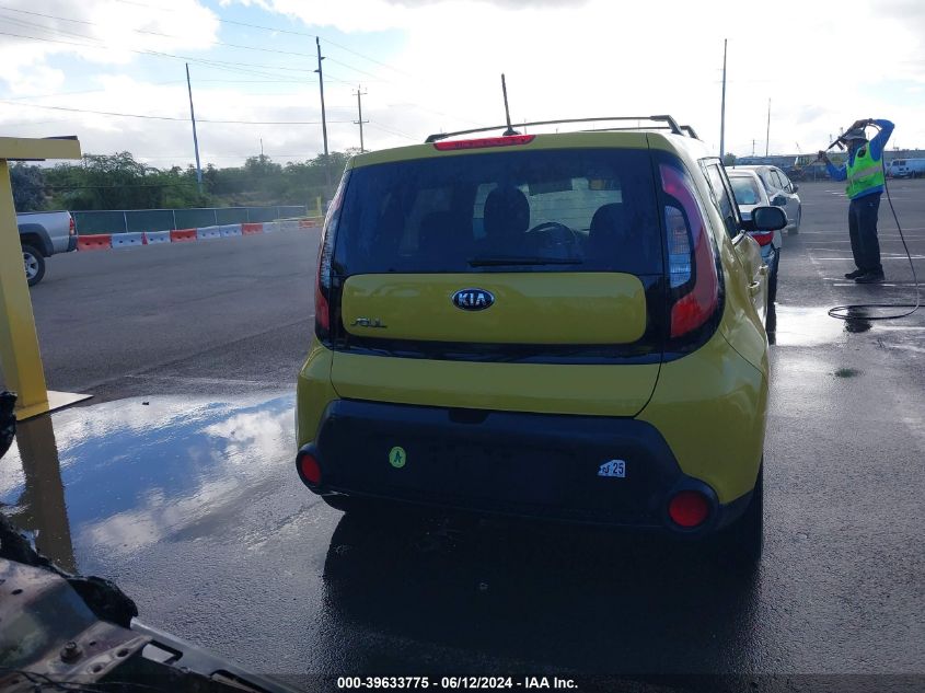 2015 Kia Soul + VIN: KNDJP3A5XF7133750 Lot: 39633775