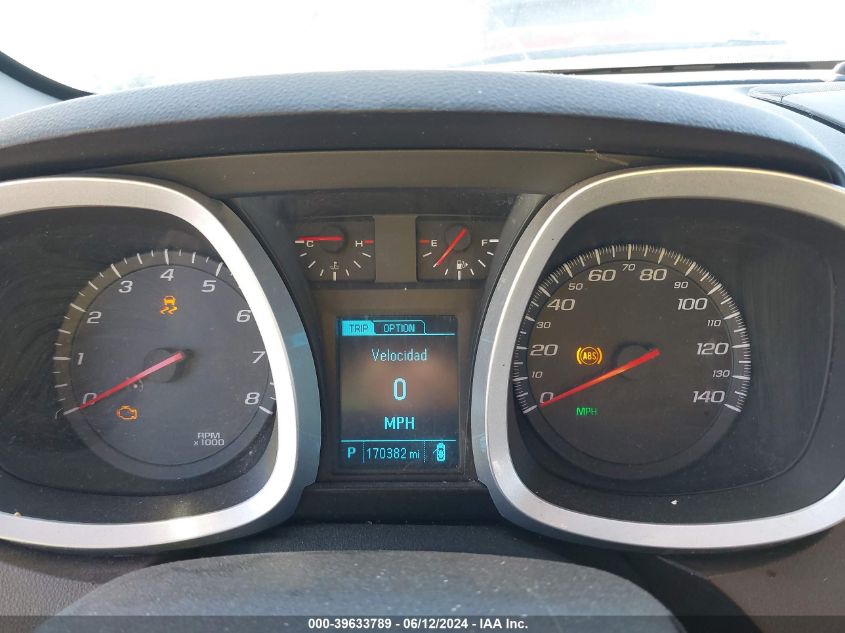 2014 Chevrolet Equinox Ltz VIN: 2GNFLHEK5E6221643 Lot: 39633789