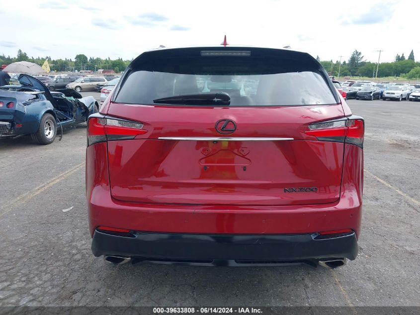 2015 Lexus Nx 200T VIN: JTJYARBZ5F2002286 Lot: 39633808