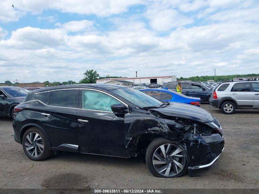 2023 Nissan Murano Sl Intelligent Awd VIN: 5N1AZ2CSXPC130360 Lot: 39633811