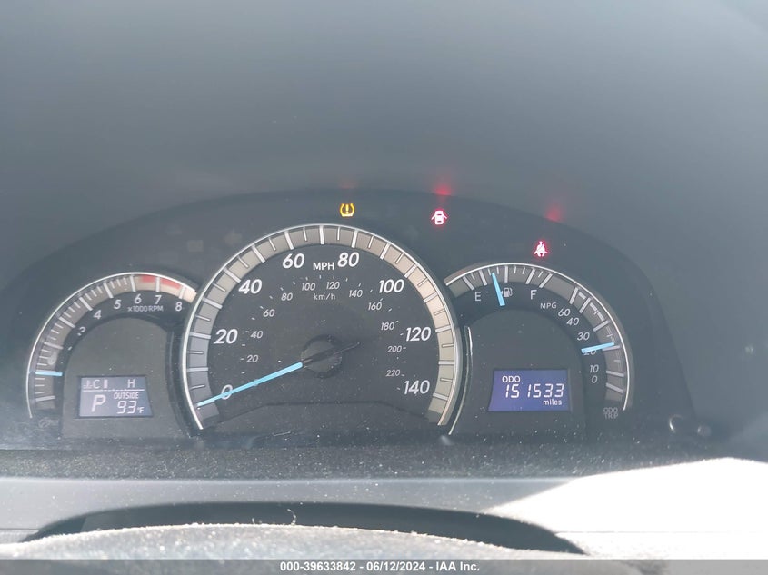 2012 Toyota Camry Se VIN: 4T1BF1FK3CU157861 Lot: 39633842