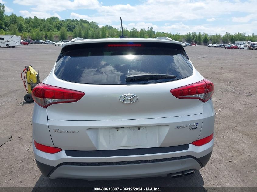 2017 Hyundai Tucson Sport VIN: KM8J3CA2XHU589331 Lot: 39633897